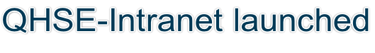 QHSE-Intranet launched
